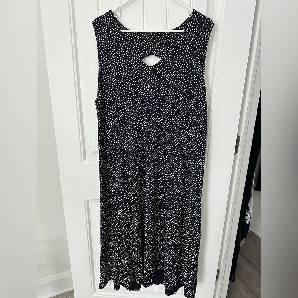 J. Jill Black and Cream polka dot Summer Dress